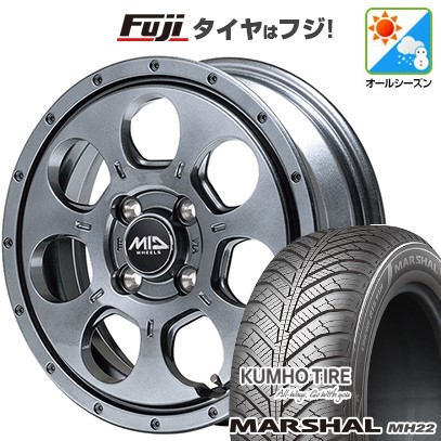 KUMHO 新品 軽自動車 オールシーズンタイヤ ホイール4本セット 165 