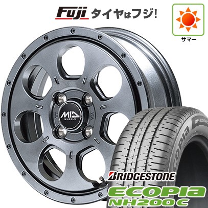 エコピア 【新品 軽自動車】夏タイヤ ホイール4本セット 165/55R15 