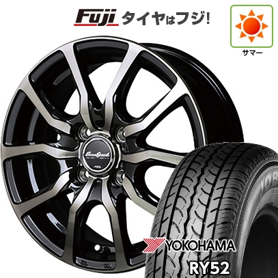 【新品 軽自動車】軽トラ 軽バン 夏タイヤ ホイール４本セット 145R12 6PR ヨコハマ RY52 MID ユーロスピード D.C.52 12インチ : fuji 21681 156615 15426 15426 : フジコーポレーション