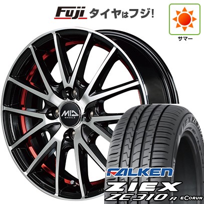 ZIEX 【新品国産車用 4穴100車】 夏タイヤ ホイール4本セット 185 