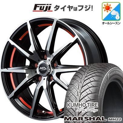 【新品】フリード 5穴/114 | オールシーズンタイヤ ホイール4本セット | 205/45R17 | マーシャル MH22(限定) | MID WHEELS RX-02 | 7J 17インチ