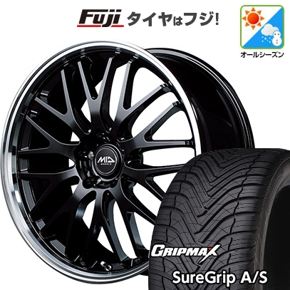 【新品国産車用5穴114.3】 | オールシーズンタイヤ ホイール4本セット | 225/40R18 | グリップマックス Sure Grip AS | エグゼ10 18インチ