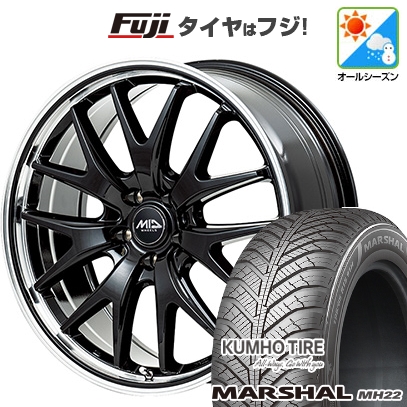 225/45R18 オールシーズンタイヤ ホイール4本セット KUMHO マーシャル MH22 オールシーズン(限定) (5/114車用) RAYS ホムラ 2X9PLUS 18インチ 225&frasl;45R18 オールシーズンタイヤ ホイール４本セット (5&frasl;114車用