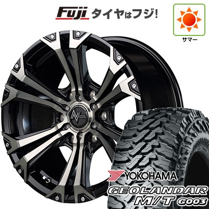 【新品国産車用 6穴139.7車】 夏タイヤ ホイール４本セット 285/65R18 ヨコハマ ジオランダー M/T G003 MID ナイトロパワー ジャベリン 18インチ