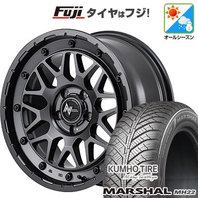 【新品国産車用5穴114.3】 | オールシーズンタイヤ ホイール4本セット | 225/60R17 | マーシャル MH22(限定) | NITRO POWER M29 スティンガー 17インチ