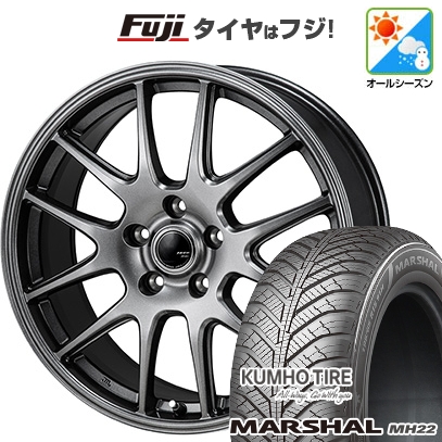 【新品国産車用5穴114.3】 | オールシーズンタイヤ ホイール4本セット | 215/65R16 | クムホ マーシャル MH22(限定) | モンツァ ZACK JP-205 | 6.5J 16インチ