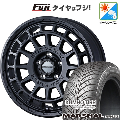 【新品国産車用5穴114.3】 | オールシーズンタイヤ ホイール4本セット | 225/60R17 | マーシャル MH22(限定) | マッドヴァンス X タイプF 17インチ