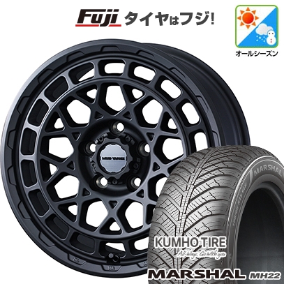 【新品国産車用5穴114.3】 | オールシーズンタイヤ ホイール4本セット | 225/60R17 | マーシャル MH22(限定) | マッドヴァンス X タイプM 17インチ