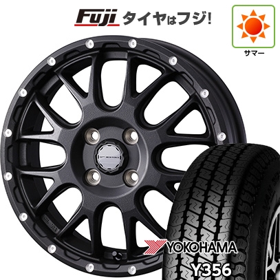 【新品 軽自動車】軽トラ 軽バン 夏タイヤ ホイール４本セット 145/80R12 80/78N ヨコハマ Y356 ウェッズ ウェッズアドベンチャー マッドヴァンス 08 12インチ : fuji 21681 157642 26529 26529 : フジコーポレーション