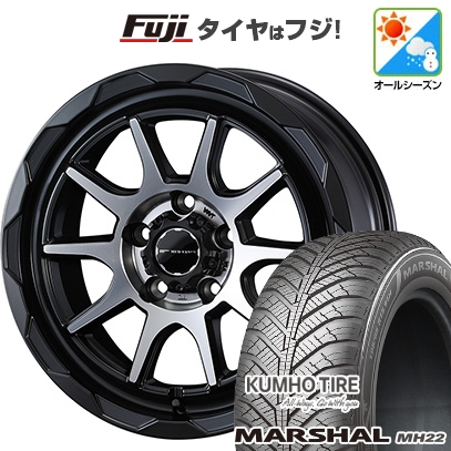 【新品国産車用5穴114.3】 | オールシーズンタイヤ ホイール4本セット | 225/60R17 | マーシャル MH22(限定) | マッドヴァンス 06 17インチ
