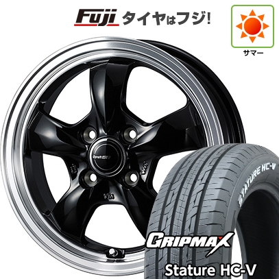 【新品 軽自動車】軽トラ 軽バン 夏タイヤ ホイール４本セット 145/80R12 80/78Q グリップマックス スタチャー HC V RWL（限定） ウェッズ グラフト 5S 12インチ : fuji 21681 157704 39154 39154 : フジコーポレーション