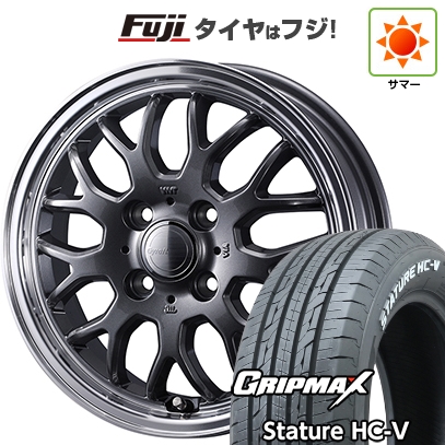 【新品 軽自動車】軽トラ 軽バン 夏タイヤ ホイール４本セット 145/80R12 80/78Q グリップマックス スタチャー HC V RWL（限定） ウェッズ グラフト 9M 12インチ : fuji 21681 157712 39154 39154 : フジコーポレーション