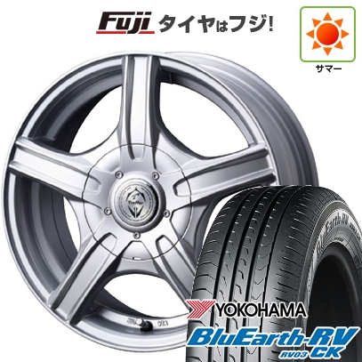 【パンク保証付き】【新品 軽自動車】 夏タイヤ ホイール４本セット 145/80R13 ヨコハマ ブルーアース RV 03CK ウェッズ トレファー MH 13インチ : fuji 21701 157812 36890 36890 : フジコーポレーション