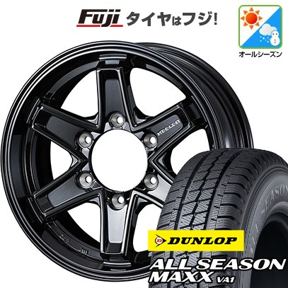 ハイエース DUNLOP 195/80R15 タイヤ4本セット DUNLOP 【新品】ハイエース200系 オールシーズンタイヤ ホイール