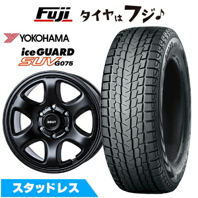 新品 FJクルーザー スタッドレスタイヤ ホイール4本セット 265/70R17 ヨコハマ アイスガード SUV G075 トライスター BRUT BR-44 17インチ
