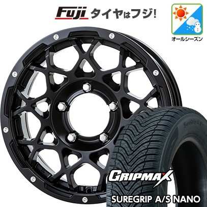 【新品】ジムニー オールシーズンタイヤ ホイール４本セット 175/80R16 GRIP MAX シュアグリップ オールシーズン ナノ(限定) トライスター BRUT BR-55 16インチ