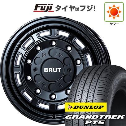 【新品】デリカD5 夏タイヤ ホイール4本セット 225/70R16 ダンロップ グラントレック PT5 トライスター BRUT BR-70 16インチ