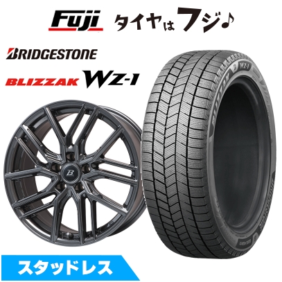 【新品国産車用 5穴114.3車】 スタッドレスタイヤ ホイール4本セット 195/60R16 ブリヂストン ブリザック WZ-1 ブランドルライン ヴァレーゼ  6.5J 16インチ