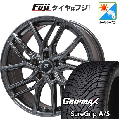【新品国産車用 5穴114.3車】 オールシーズンタイヤ ホイール4本セット 215/45R18 GRIP MAX シュアグリップ A/S(限定) ブランドルライン ヴァレーゼ 18インチ