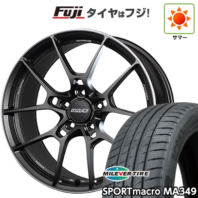 【新品国産車用5穴114.3】 | 夏タイヤ ホイール4本セット | 235/35R19 | ミレバー MA349 | RAYS レイズ ボルクレーシング G025 | 9J 19インチ