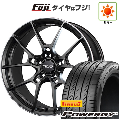 【新品国産車用5穴114.3】 | 夏タイヤ ホイール4本セット | 245/45R19 | ピレリ パワジー | RAYS レイズ ボルクレーシング G025 | 9J 19インチ