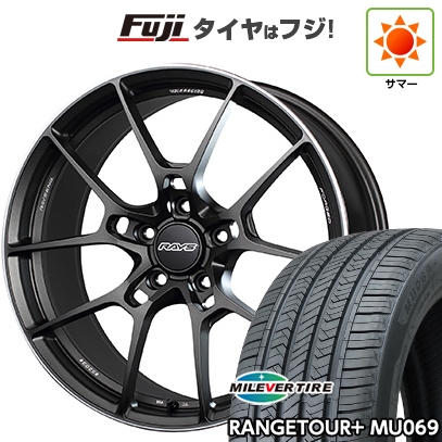 【新品国産車用5穴114.3】 | 夏タイヤ ホイール4本セット | 225/55R18 | ミレバー MU069 | G025 18インチ