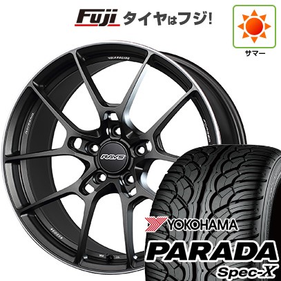 【新品国産車用 5穴114.3車】 夏タイヤ ホイール4本セット 235/55R20 ヨコハマ PARADA Spec-X RAYS レイズ ボルクレーシング G025 20インチ