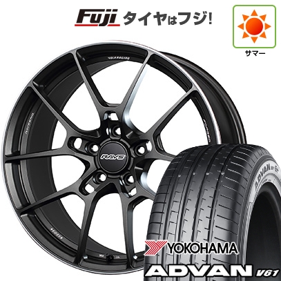 【新品国産車用5穴114.3】 | 夏タイヤ ホイール4本セット | 255/45R20 | ヨコハマ アドバン V61 | RAYS レイズ ボルクレーシング G025 | 8.5J 20インチ