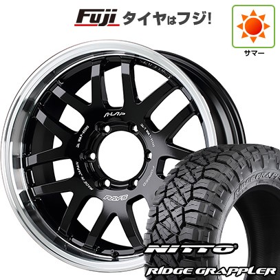 【パンク保証付き】【新品】プラド/ハイラックス 夏タイヤ ホイール４本セット 265/65R17 ニットー リッジグラップラー レイズ A LAP-07X 17インチ