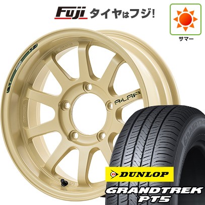 【新品】ジムニー 夏タイヤ ホイール４本セット 175/80R16 ダンロップ グラントレック PT5 レイズ A LAP-J DESERT EDITION 16インチ