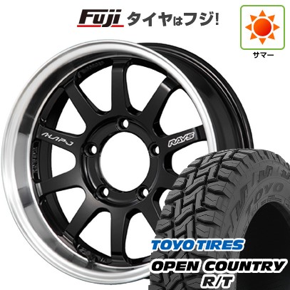 OPEN COUNTRY - 【新品】ジムニーシエラ/ジムニーノマド 夏タイア 銀輪4本仕かける 225/70R16 トゥーヨー 明けひろげカントリー R/T RWL/RBL レイズ A LAP-J FORGED 16in