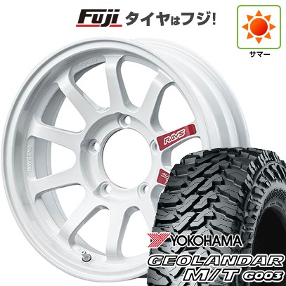 GEOLANDAR - 【新品】ジムニー 夏タイア 銀輪４本仕かける 185/85R16 ヨコハマ ジオランダー M/T G003 レイズ A LAP-J PRO 16in