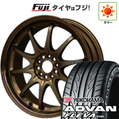 【新品国産車用5穴114.3】 | 夏タイヤ ホイール4本セット | 205/55R16 | ヨコハマ アドバン フレバV701 | RAYS レイズ ボルクレーシング CE28N | 7J 16インチ