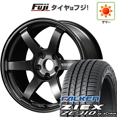 新品国産車用 5穴114.3車 夏タイヤ ホイール4本セット 215/45R18 FALKEN ジークス ZE310R エコラン(限定) RAYS ボルクレーシング TE37 サーガ S-plus 18インチ