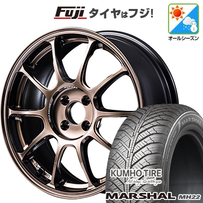 【新品国産車用5穴114.3】 | オールシーズンタイヤ ホイール4本セット | 215/60R17 | マーシャル MH22(限定) | ZE40 17インチ