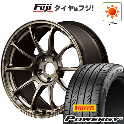 【新品国産車用 5穴114.3車】 夏タイヤ ホイール4本セット 225/55R18 ピレリ パワジー RAYS レイズ ボルクレーシング ZE40 18インチ