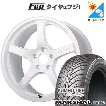 【新品】オーラ | オールシーズンタイヤ ホイール4本セット | 205/50R17 | マーシャル MH22(限定) | RAYS 57CR LIMITED (OXZ) 17インチ