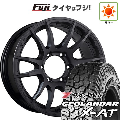 YOKOHAMA GEOLANDAR X-AT LT265/70R17 夏タイヤ レアマイスター 17インチ 7.5J6HPCD139.7+25 バリ溝 ランクルプラド ハイラックス等 MTF788クレジットカード QRコード決済可能 GEOLANDAR 【新品】プラド/ハイラックス 夏タイヤ ホイール4本セット