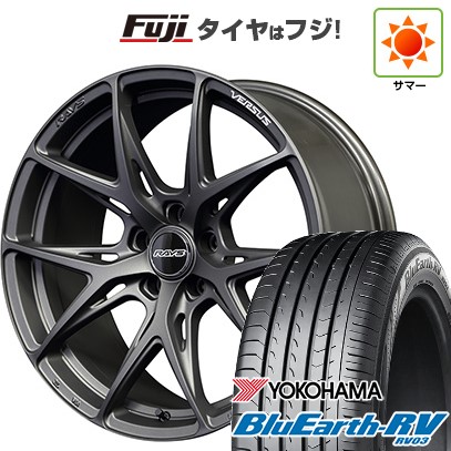 【パンク保証付き】【新品国産車用 5穴114.3車】 夏タイヤ ホイール4本セット 245/35R20 ヨコハマ ブルーアース RV-03 RAYS レイズ ベルサス VV21S 20インチ