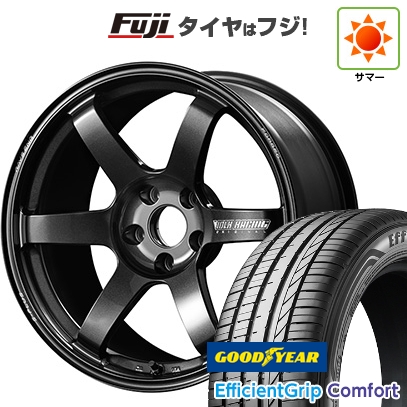 【新品国産車用5穴114.3】 | 夏タイヤ ホイール4本セット | 215/45R18 | グッドイヤー EfficientGrip Comfort(限定) | TE37 サーガ S-plus 18インチ