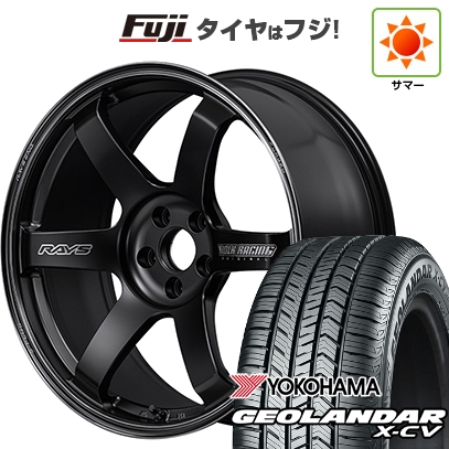 【新品国産車用5穴114.3】 | 夏タイヤ ホイール4本セット | 235/55R19 | ジオランダー X-CV G057 | TE37 サーガ S-plus Black Shadow 19インチ