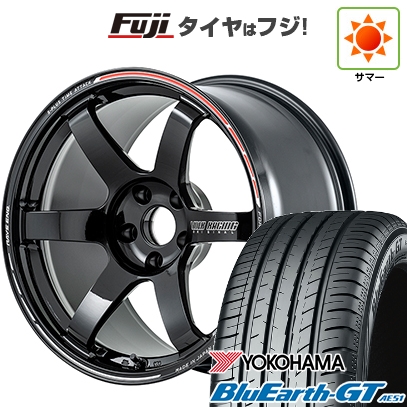 【新品国産車用5穴100】 | 夏タイヤ ホイール4本セット | 225/40R18 | ブルーアース GT AE51 | TE37 サーガ S-plus TIME ATTACK 18インチ