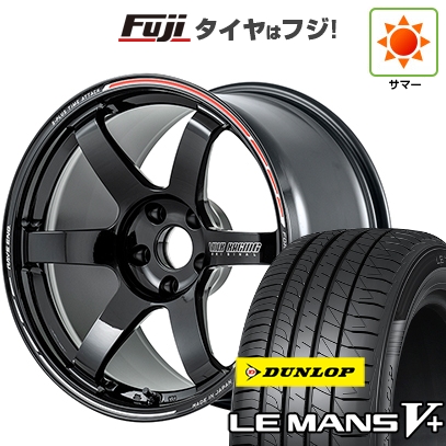 【新品国産車用5穴114.3】 | 夏タイヤ ホイール4本セット | 225/40R18 | ルマン V+ | TE37 サーガ S-plus TIME ATTACK 18インチ
