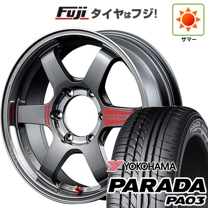 【新品】ハイエース200系 夏タイヤ ホイール４本セット 225/50R18 107/105H ヨコハマ PARADA PA03 ブラックレター レイズ ボルクレーシング TE37SB SL 18インチ