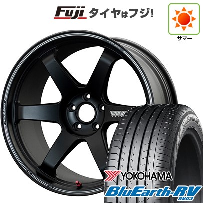 パンク保証付き 新品国産車用 5穴114.3車  夏タイヤ ホイール4本セット 245/45R19 ブルーアース RV-03 RAYS VOLK TE37ULTRA トラックエディションII 19インチ