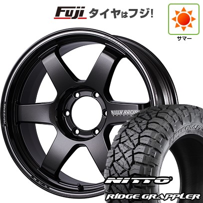 【パンク保証付き】【新品】プラド 夏タイヤ ホイール4本セット 265/50R20 NITTO リッジグラップラー RAYS ボルクレーシング TE37ULTRA ラージPCD 20インチ