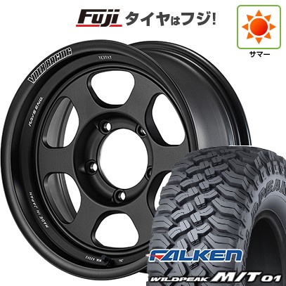 【新品】ジムニー 夏タイヤ ホイール４本セット 185/85R16 ファルケン ワイルドピーク M/T01 レイズ ボルクレーシング TE37XT FOR J UL 16インチ