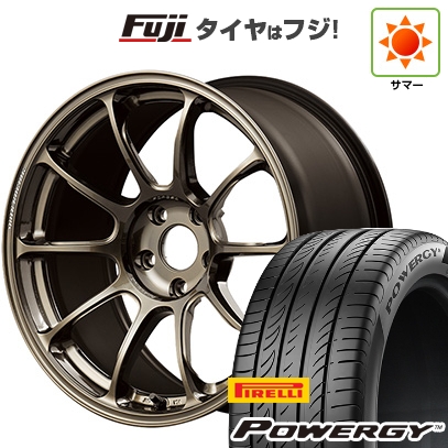 【新品国産車用5穴114.3】 | 夏タイヤ ホイール4本セット | 225/40R18 | ピレリ パワジー | RAYS レイズ ボルクレーシング ZE40 | 8.5J 18インチ