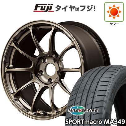 【新品】シビック タイプR(FL5) | 夏タイヤ ホイール4本セット | 265/35R18 | ミレバー MA349 | RAYS レイズ ボルクレーシング ZE40 | 9.5J 18インチ