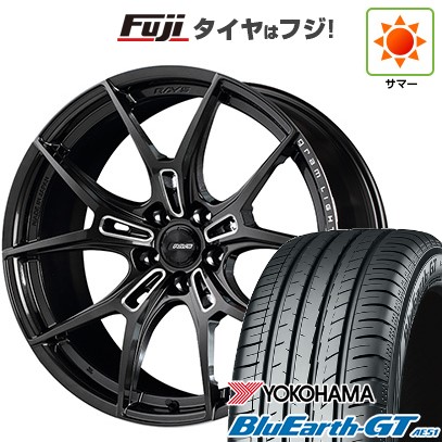 【新品国産車用 5穴114.3車】 夏タイヤ ホイール4本セット 235/50R18 ヨコハマ ブルーアース GT AE51 RAYS レイズ グラムライツ 57FXZ 18インチ